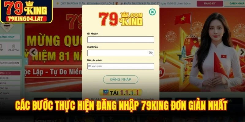 Các bước thực hiện đăng nhập 79KING đơn giản nhất cho thành viên